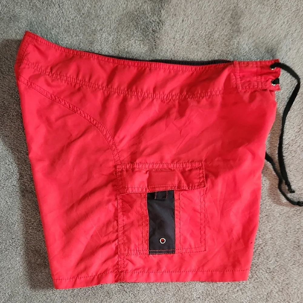 Red Cargo Board Shorts